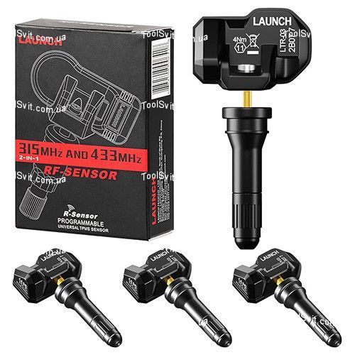 RF-датчик TPMS Launch 433/315 МГц программируемый, универсальный (резиновый вентиль) LTR-03-RUBBER фото