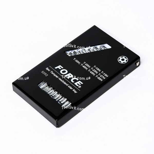 Набор ключей Torx Г-обр 9 ед. (Т10-T50) FORCE 5092 F 5092 F фото
