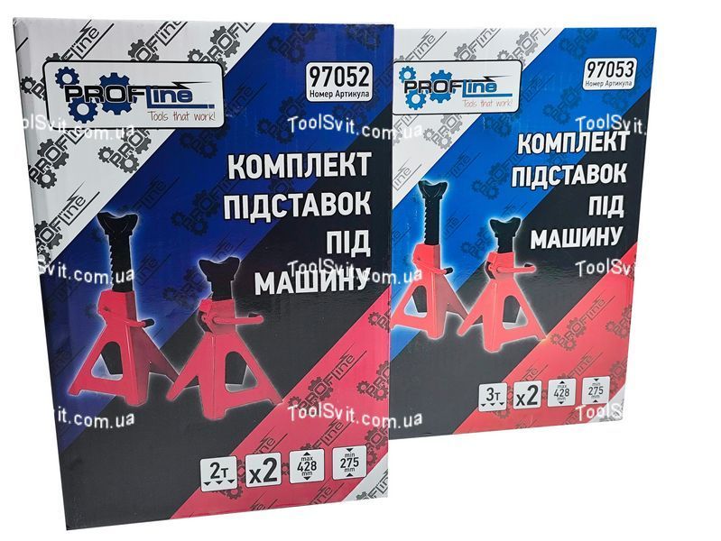 Комплект подставок под машину 2 т 275-428 мм 2 шт Profline 97052 97052 фото
