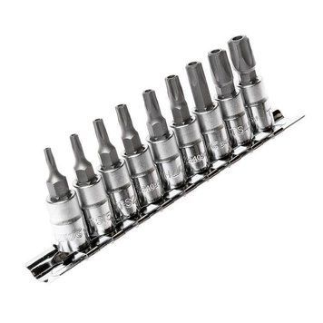 Набор торцевых головок с насадкой TORX 5-граней 1/4" 9ед. 3303 JTC 3303 JTC фото