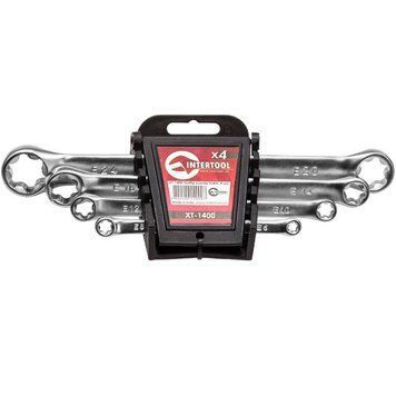 Набор накидных ключей TORX 4 шт. Т6-Т24 мм INTERTOOL XT-1400 XT-1400 фото