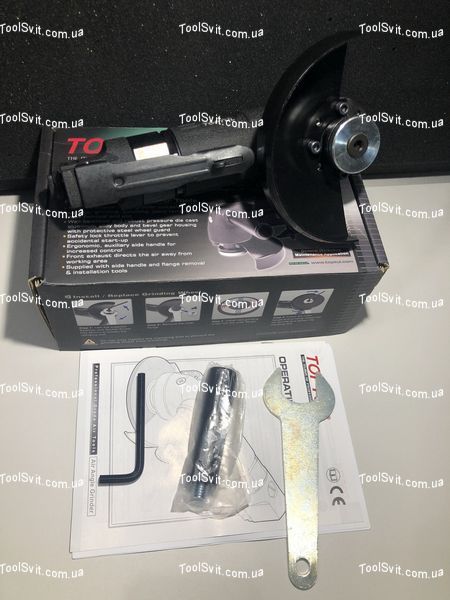 Кутова шліфувальна машина пневматична 5" (125мм, 9500об/хв) Heavy Duty TOPTUL KAKC0595 KAKC0595 фото