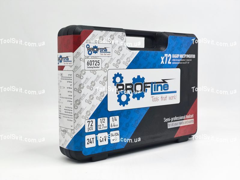 Набор инструментов 72 ед. Profline 60725 60725 фото