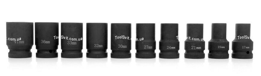 Профессиональный набор ударных головок 1" 17-41 мм TAGRED TA1250 68040 фото