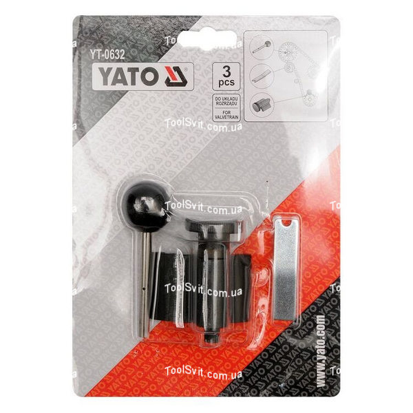 Набір фіксаторів ГРМ VAG VW, AUDI, SKODA, TDI/V6, YATO YT-0632 YT-0632 фото