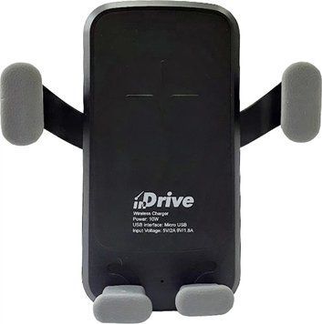 Автодержатель для телефона InDrive IDH-101 Black-Gray 9263 фото