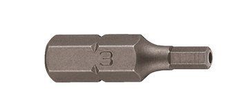 Бита 1/4" 6-гр. (HEX) с отверстием 3 мм, L=25 мм (FORCE 124S2503) 124S2503 F фото