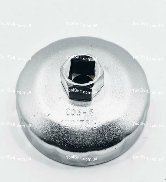 Знімач масляного фільтра &laquo;чашка&raquo; 76мм/12&nbsp;граней Profline 37212 37212 фото