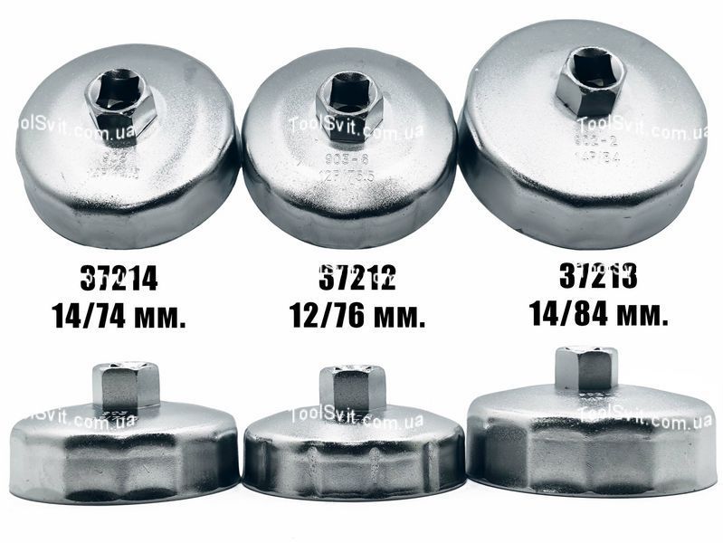 Знімач масляного фільтра &laquo;чашка&raquo; 76мм/12&nbsp;граней Profline 37212 37212 фото
