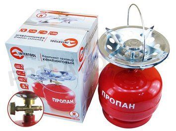 Комплект газовий кемпінговий 5 л. INTERTOOL GS-0005 GS-0005 фото