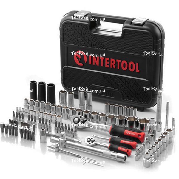 Набір інструментів 1/2 "& 1/4" 111 од., Cr-V INTERTOOL ET-8111 ET-8111 фото