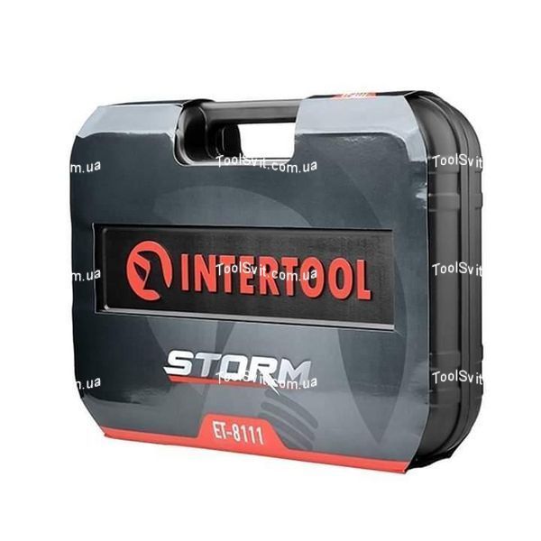 Набір інструментів 1/2 "& 1/4" 111 од., Cr-V INTERTOOL ET-8111 ET-8111 фото