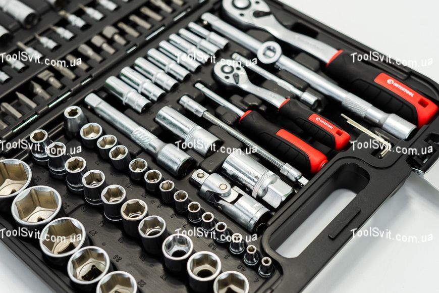 Набір інструментів 1/2 "& 1/4" 111 од., Cr-V INTERTOOL ET-8111 ET-8111 фото