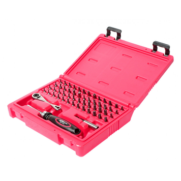 Набор бит 1/2", 3/8" TORX, HEX, PH с держателем в кейсе 55 предметов (5610 JTC) 5610 JTC фото