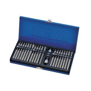 Набор бит 6-гр. Torx, Spline 42 ед. (металлический кейс) 3/8" и 1/2" Force 6421 I 6421 I F фото