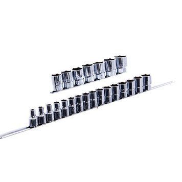 Набір 12-гранних головок на планці TOPTUL 12-гр. 1/2" 23од. 8-32мм GAAQ1604U-12 GAAQ1604U-12 фото