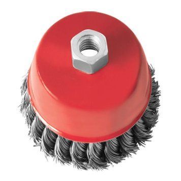 Щітка чашкова 100 мм, для КШМ, М14 (пучки кручений дріт) INTERTOOL BT-2100 BT-2100 фото