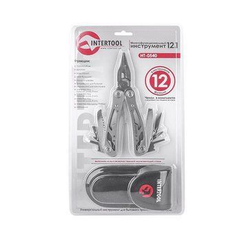 Мультиінструмент 12 в 1 з чохлом INTERTOOL HT-0540 HT-0540 фото
