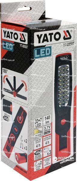 Лампа-переноска аккумуляторная 37/7 LED YATO YT-08507 YT-08507 фото