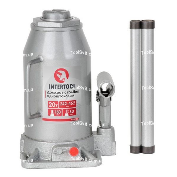 Домкрат "столбик" одноштоковый 20 т INTERTOOL GT0028 GT0028 фото