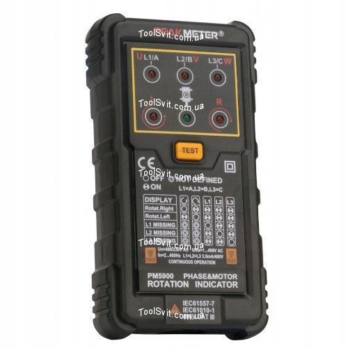 Тестер чергування фаз PeakMeter PM5900 PM5900 фото