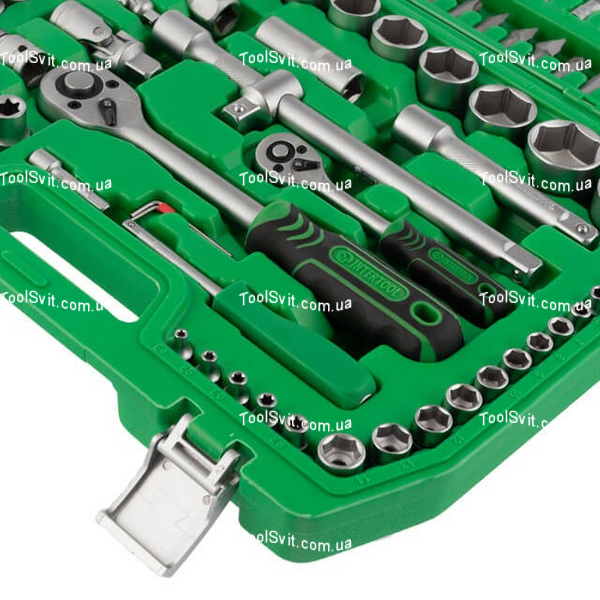 Набір інструментів 1/2" & 1/4" 108 од. INTERTOOL ET-6108SP ET-6108SP фото