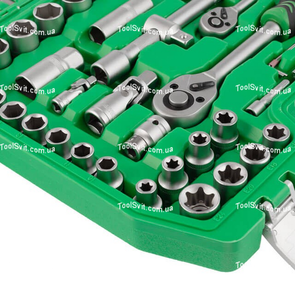 Набір інструментів 1/2" & 1/4" 108 од. INTERTOOL ET-6108SP ET-6108SP фото