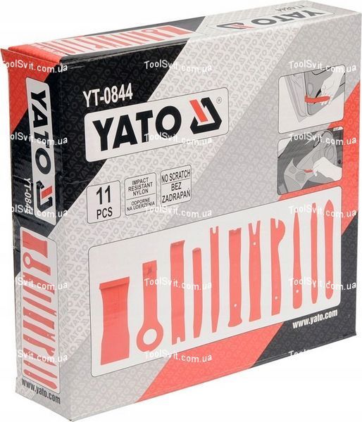 Набір знімачів оббивки автомобіля 11 шт. YATO YT-0844 YT-0844 фото