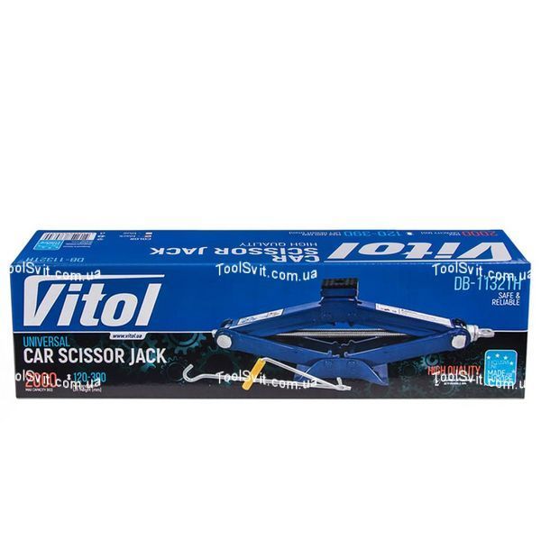 Домкрат гвинтовий 2 т Vitol ДВ-1132ТН ДВ-1132ТН фото