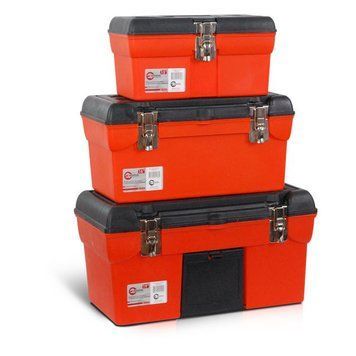 Комплект ящиків для інструментів із металевим замком, 3 шт. INTERTOOL BX-0006 BX-0006 фото