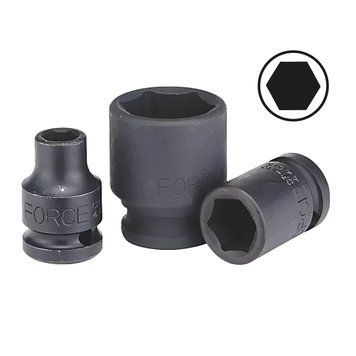 Головка шестигранная ударная 1/2" 21 мм, L=38 мм FORCE 44521 44521 F фото