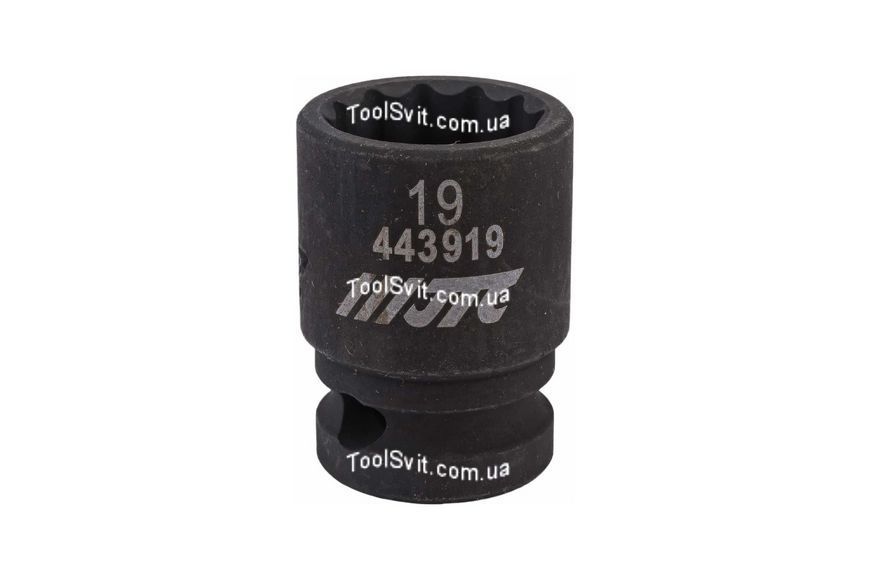 Головка ударна 1/2" 12гр. 19мм 443919 JTC 443919 JTC фото