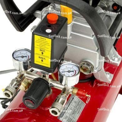 Компресор поршневий 24 л INTERTOOL PT-0009 PT-0009 фото