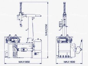 Шиномонтажный станок BRIGHT автоматический 10"-24" LC887E 380V LC887N 380V фото