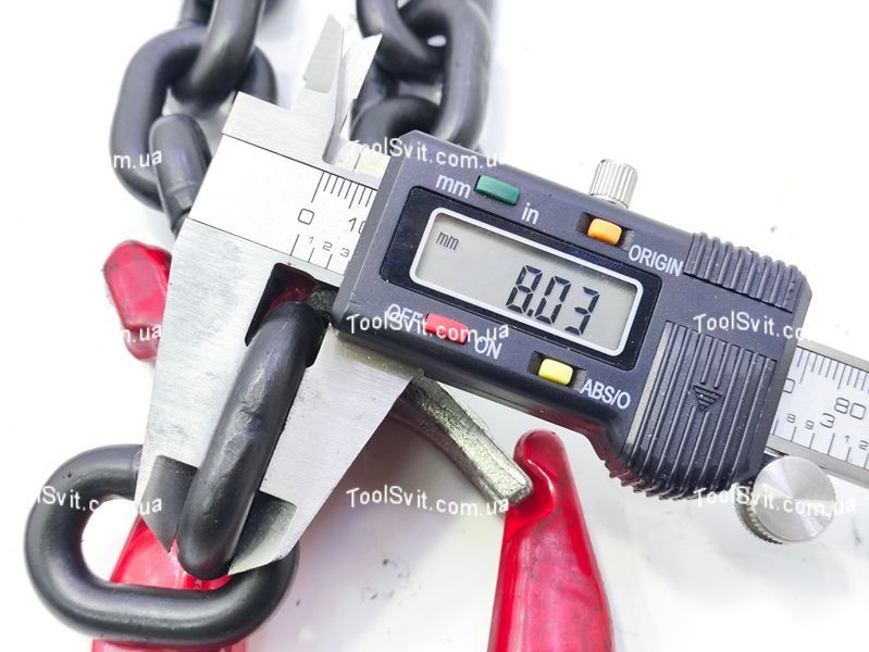 Ланцюг для рихтування з гаком 5/16" G80 3м (середня ланка) Profline 97002 97002 фото