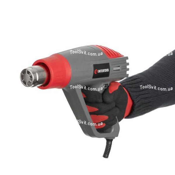 Фен технический 2000 Вт, 3 режима, 60-600 &deg;C, 300-500 л/мин INTERTOOL DT-2420 DT-2420 фото