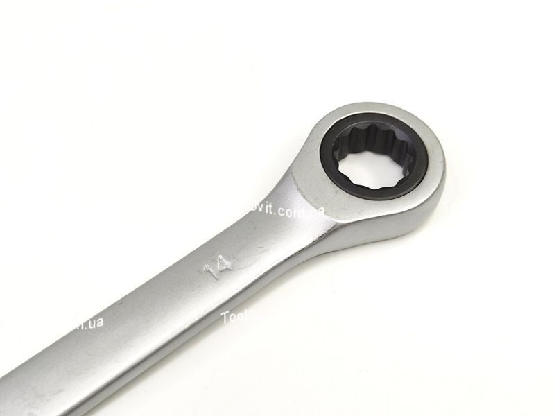Ключ рожково-накидний з тріскачкою 14 мм Profline 60014 60014 фото