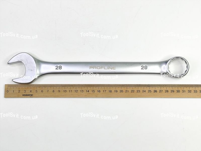 Ключ комбинированный 28 мм Cr-V Profline 60128 60128 фото